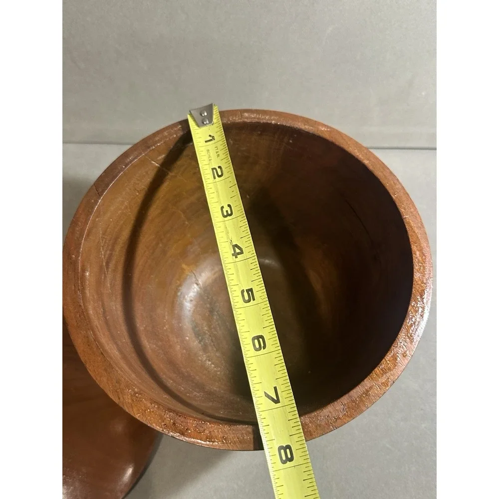 Vintage Wooden‎ Bowl With Lid